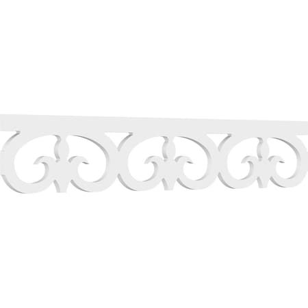 Ekena Millwork Fortuna Architectural Grade PVC Running Trim, 8"H x 5/8"P x 48"L RUNP08X0625X48FOR